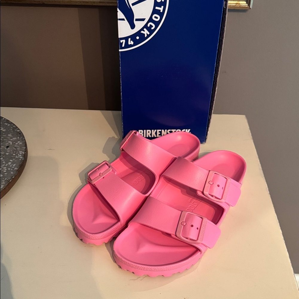 BIRKENSTOCK Women's ARIZONA EVA in Candy Pink (38) NIB
